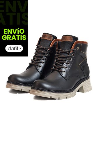Botines Cuero Mujer Negro X Café Urbano Ocai Gemma Ocai