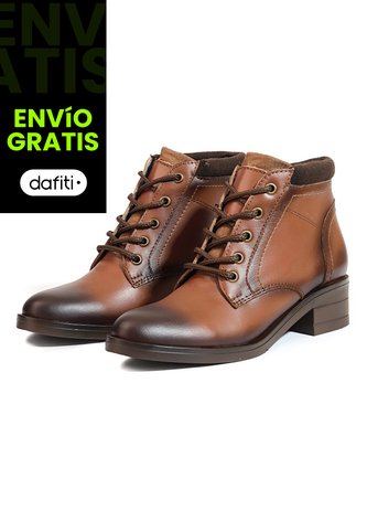 Botines Cuero Mujer Café Ocai Beca Ocai