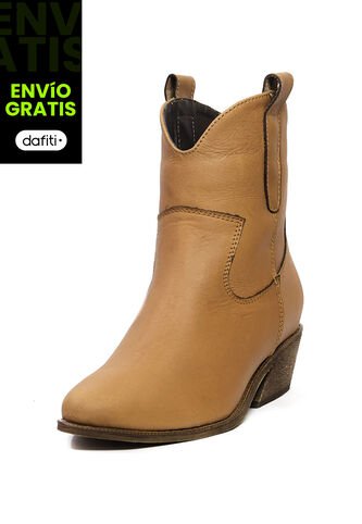 Bota Casual Cuero Miel Hers Kala Ocai