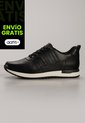 Tenis Cuero Para Hombre Negro Con Diseño Sofisticado Nero de Ocai