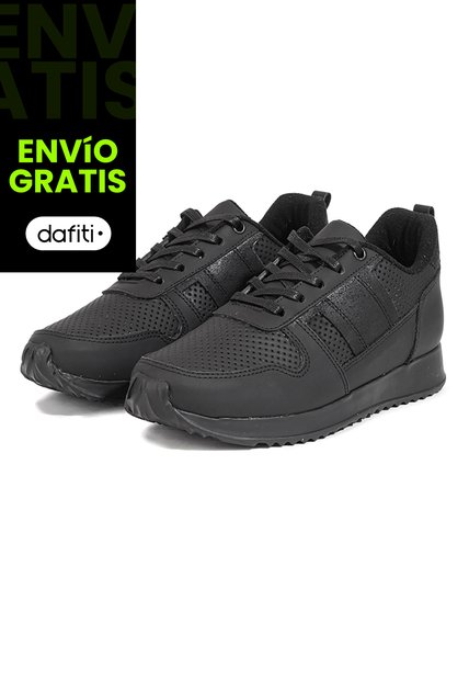 Tenis Cuero Negro Ocai Ivan Black