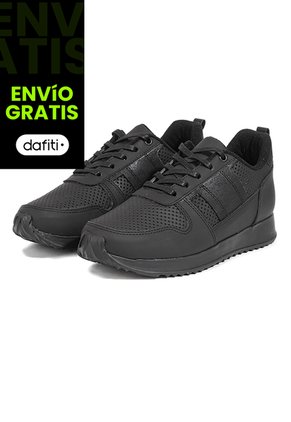 Tenis Cuero Negro Ocai Ivan Black