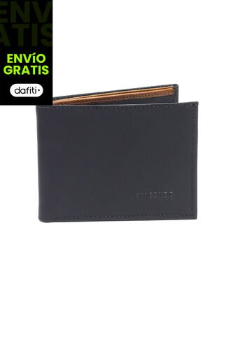 Billetera Cuero Para Hombre Negro MCND01 Ocai