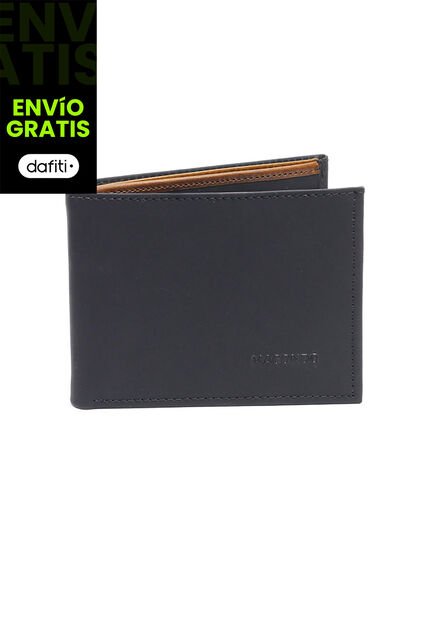 Billetera Cuero Para Hombre Negro MCND01