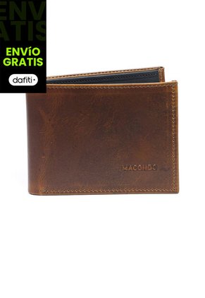 Billetera Cuero Para Hombre Miel MCND01