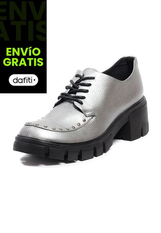 Mocasín Oxford Cuero Plata Ocai Georgia Ocai