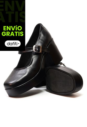 Zapatos Tacón Cuero Mafalda Negro Ocai Ginebra 001 Ocai