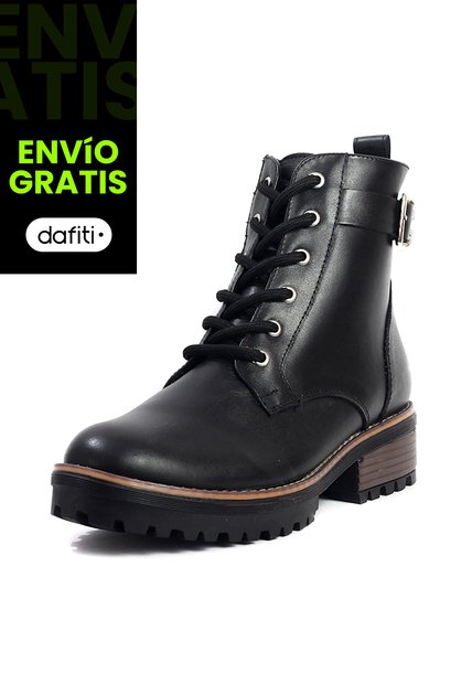 Bota Mujer Cuero Negro OCAi Olivia