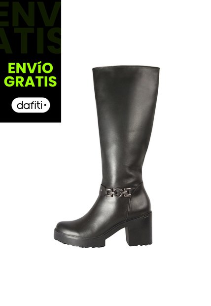 Botas Cuero Mujer Negro Ocai Mila 001