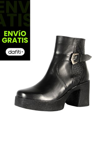 Botines Cuero Mujer Negro Ocai Zaira 001 Ocai