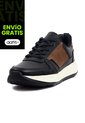 Tenis Cuero Hombre Negro Por Miel Ocai Ivan 003 de Ocai