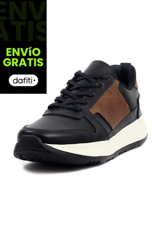 Tenis Cuero Hombre Negro Por Miel Ocai Ivan 003 Ocai