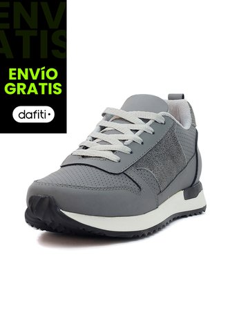 Tenis Cuero Hombre Ocai Iván 001 Gris Ocai