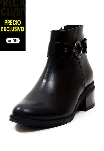 Botín Cuero Mujer Negro Ocai Lorenza 001