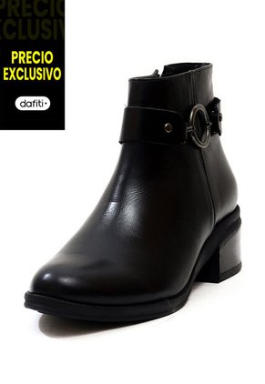 Botín Cuero Mujer Negro Ocai Lorenza 001