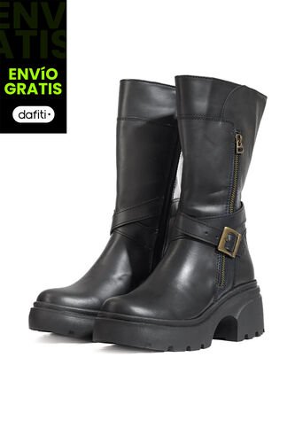 Bota En Cuero Mujer Café Ocai Jessie Ocai