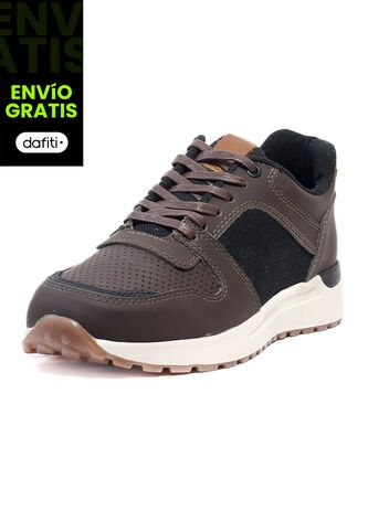 Tenis Cuero Cafe Ocai Pol Brown Ocai