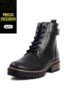 Bota Mujer Cuero Negro OCAi Olivia