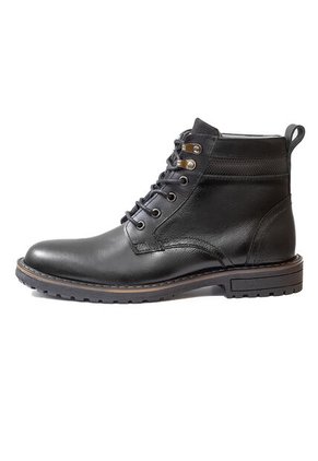 Botas Casuales Cuero Genuino Hombre Negro Grafito Ocai B107