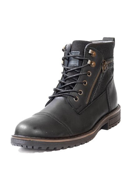 Botas Casuales Cuero Genuino Hombre Negro Noche Ocai B105