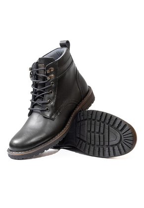 Botas Casuales Cuero Genuino Hombre Negro Grafito Ocai B107