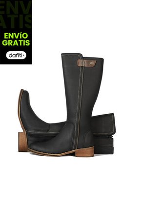 Botas Cuero Mujer Negro OCAi EKV05