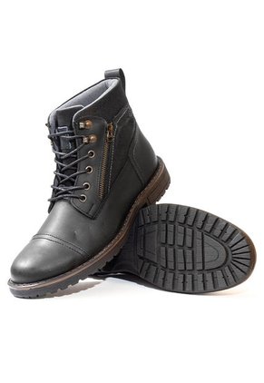 Botas Casuales Cuero Genuino Hombre Negro Noche Ocai B105