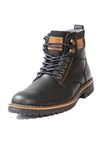 Botas Casuales Cuero Genuino Hombre Negro Carbón Ocai B102 Ocai