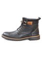 Botas Casuales Cuero Genuino Hombre Negro Carbón Ocai B102 de Ocai