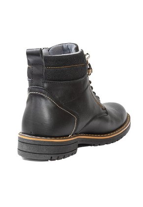 Botas Casuales Cuero Genuino Hombre Negro Carbón Ocai B102