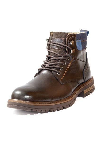 Botas Casuales Cuero Genuino Hombre Café Tabaco Ocai B106