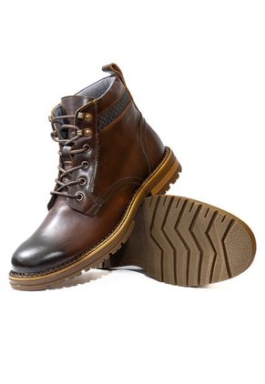 Botas Casuales Cuero Genuino Hombre Café Cognac Ocai B101