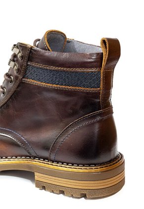 Botas Casuales Cuero Genuino Hombre Café Cognac Ocai B101