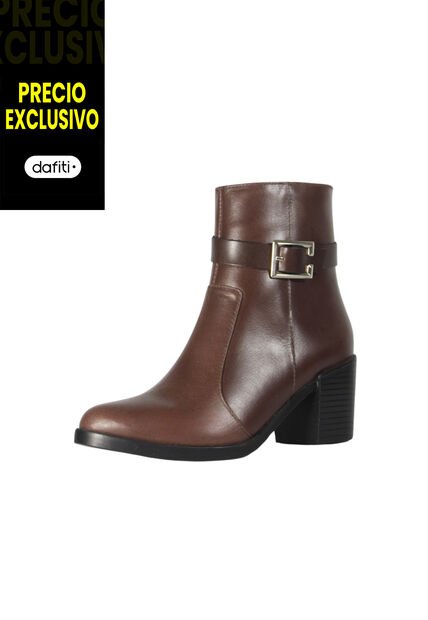 Botines Cuero Mujer Miel Ocai Dalia 001