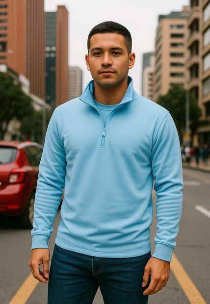 Buzo Hombre Azul Cielo Ocai SHMC001