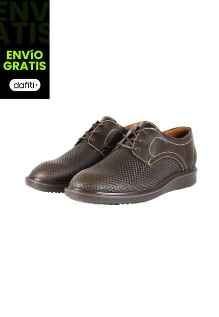 Zapatos Cuero Hombre Café OCAi H0706