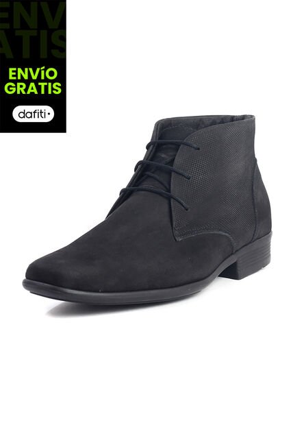 Botín Cuero Hombre Negro Ocai Alejandro 001