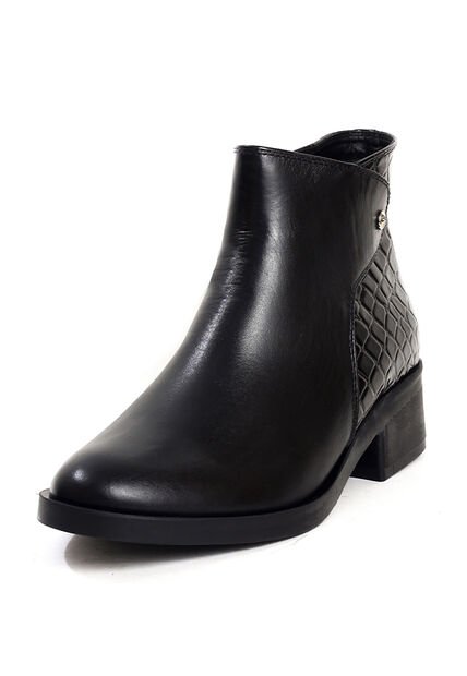 Botín Cuero Mujer Negro Ocai Emilia 001