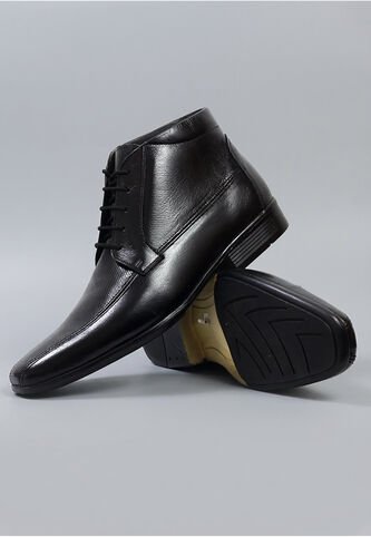 Bota Cuero Hombre Negro Ocai Lusso Ocai