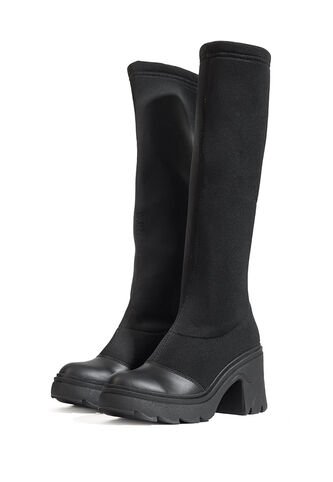 Bota En Cuero Tipo Media Mujer Negro Ocai Eclipse Ocai