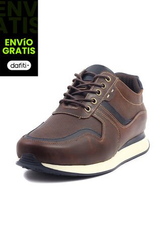 Tenis Cuero Hombre Café Ocai Messi Ocai