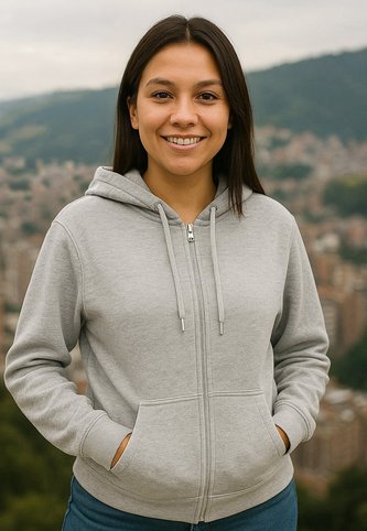 Buzo Mujer Gris Jaspe Claro Ocai SM002 Ocai