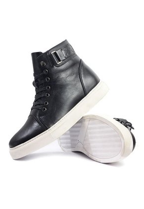 Bota Cuero Hombre Negro Ocai Pascal