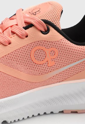 Tenis Running Salmón-Naranja Neón-Blanco Ocean Pacific Marina