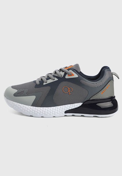 Tenis Lifestyle Gris-Blanco-Naranja Ocean Pacific