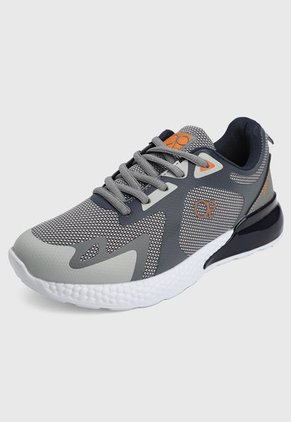 Tenis Lifestyle Gris-Blanco-Naranja Ocean Pacific