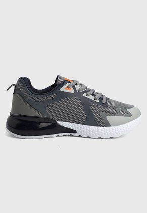 Tenis Lifestyle Gris-Blanco-Naranja Ocean Pacific
