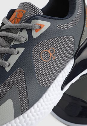 Tenis Lifestyle Gris-Blanco-Naranja Ocean Pacific