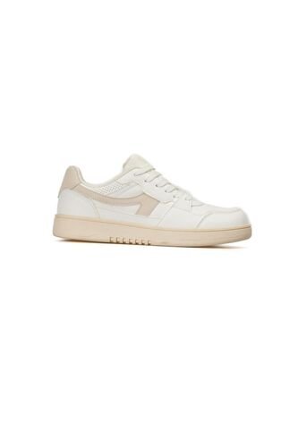 Tenis Ocean Pacific Dalin Para Mujer Color Blanco Y Beige Ocean Pacific