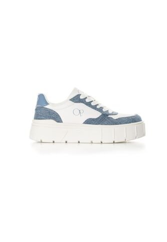 Tenis Ocean Pacific Lengy Para Mujer Color Blanco Y Azul Ocean Pacific
